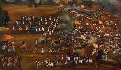 Sultanabad yakınlarında Persler ve Ruslar arasındaki savaş, 13 Şubat 1812 c1815 by Unbekannt