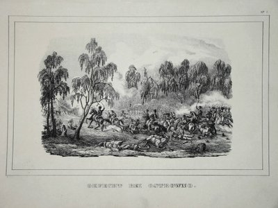 Ostrovno yakınlarında Rus birlikleri ile Fransız süvarileri arasındaki savaş 25-26 Temmuz 1812 by Unbekannt