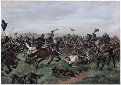 Agincourt Savaşı, 25 Ekim 1415 by Unbekannt