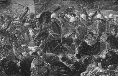 Baba Wali Savaşı: Bir Köyü Temizleyen Dağlılar, c1880 by Unbekannt