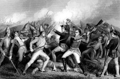 Bennington Savaşı, Vermont, Amerikan Bağımsızlık Savaşı, 16 Ağustos 1777 by Unbekannt