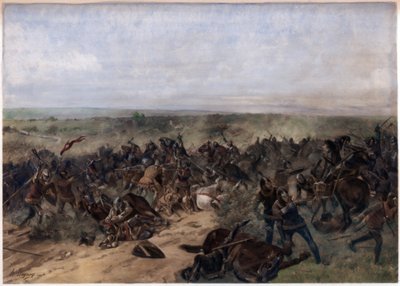 Crécy Savaşı, 26 Ağustos 1346 by Unbekannt