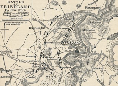 Friedland Savaşı, 14 Haziran 1807, 1896 by Unbekannt