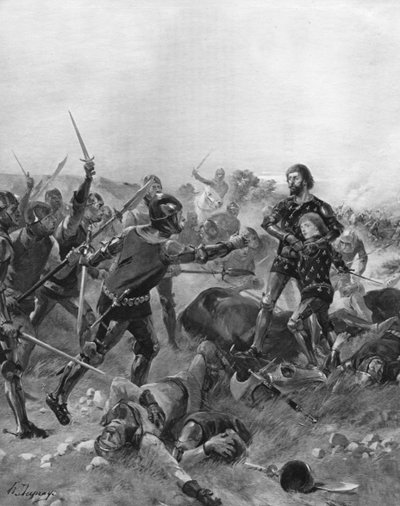 Poitiers Savaşı, Fransa, 1356 by Unbekannt