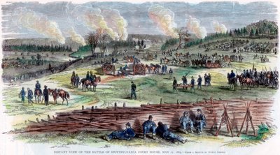Spotsylvania Adliye Sarayı Savaşı, Virginia, Amerikan İç Savaşı, 12 Mayıs 1864 by Unbekannt