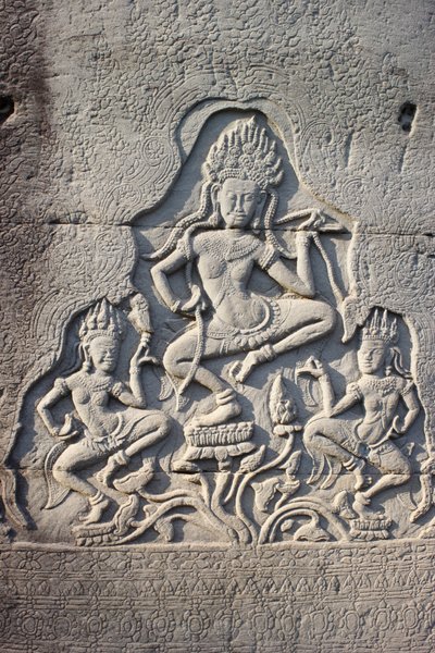 Bir Sütuna Oyulmuş Bayon Gök Dansçıları, Siem Reap, Kamboçya by Unbekannt