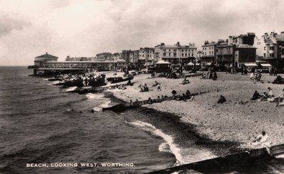 Sahil, batıya bakış, Worthing, Sussex, 1935 by Unbekannt