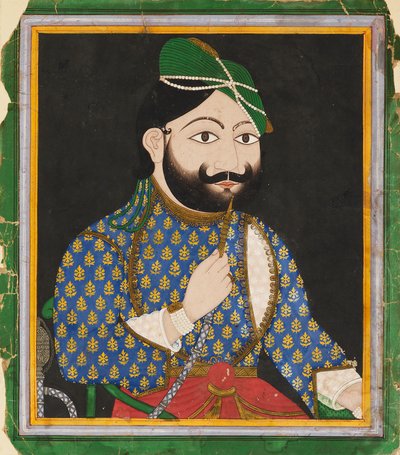 Yeşil türban takan sakallı adam, 19. yüzyıl by Unbekannt