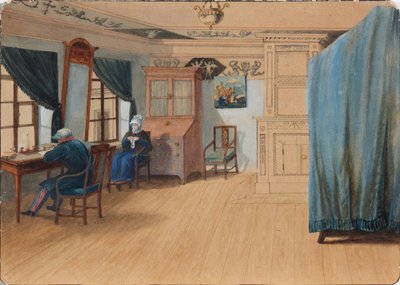 Yatak Odası İçi. Kont Yegor Frantsevich Kankrin 1774-1845 masasında, 1820
