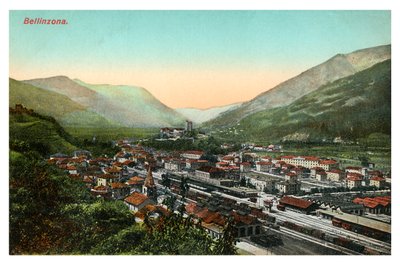 Bellinzona, İsviçre, 20. yüzyılın başları by Unbekannt