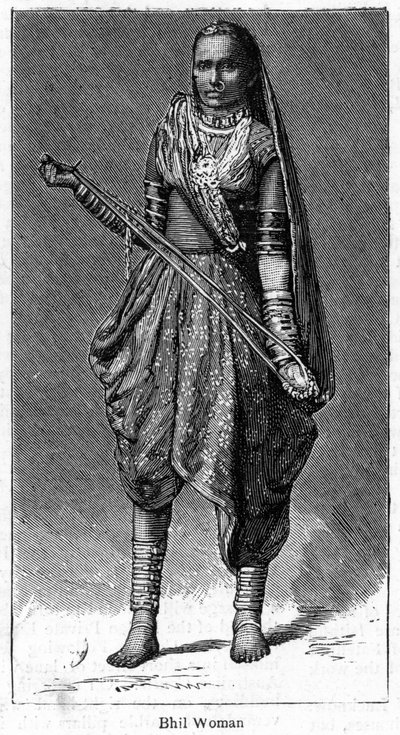 Bhil kadın, 1886 by Unbekannt