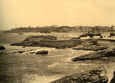 Biarritz - La Digue de la Cafetiere, c1930. by Unbekannt