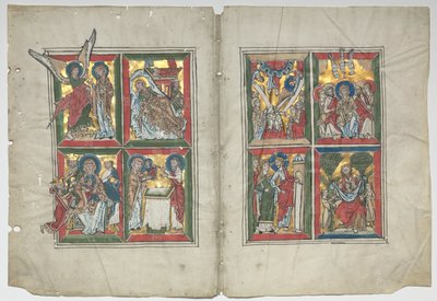 Bifolia, İsa'nın Yaşamından Sahneler, 1230-1240. by Unbekannt