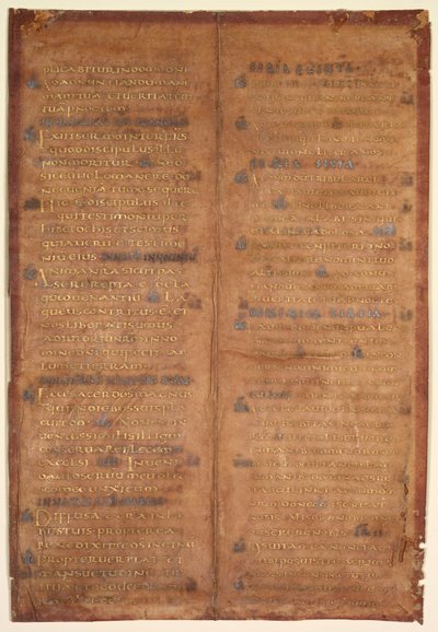 Bir Karolenj Kademeli rectodan Eksize edilen Bifolium, c. 830-860. by Unbekannt