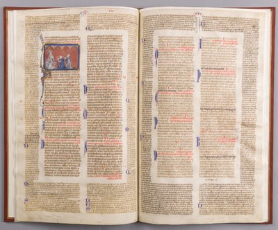 Gratianus Decretals ile Bifolium, Fransızca, ca. 1290. by Unbekannt