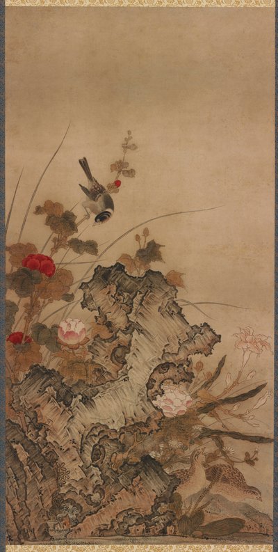 Kuşlar ve çiçekler, Edo dönemi, 18. yüzyıl. by Unbekannt