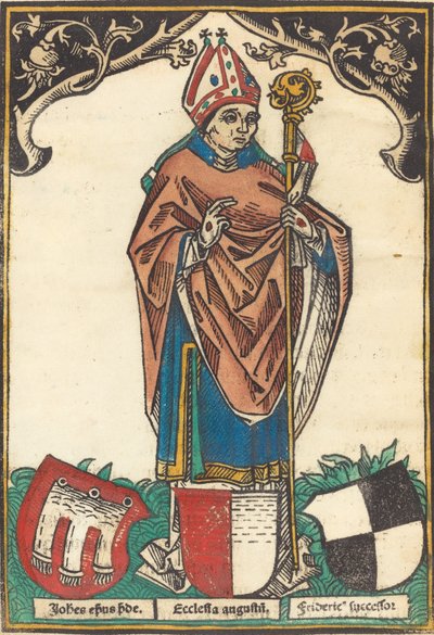 Üç Kat Armalı Augsburg Piskoposu, c. 1485. by Unbekannt