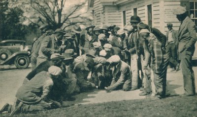 Barbut Oynayan Kara Caddies c1920s by Unbekannt