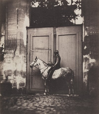 Kapı Önünde Kara Süvari, c. 1855. by Unbekannt
