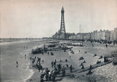 Blackpool - Önden Görünüm, Kuleyi Göstermek, 1895 by Unbekannt