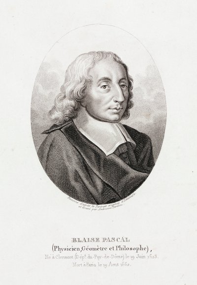 Blaise Pascal, Fransız matematikçi, fizikçi ve ilahiyatçı, c 1660 by Unbekannt