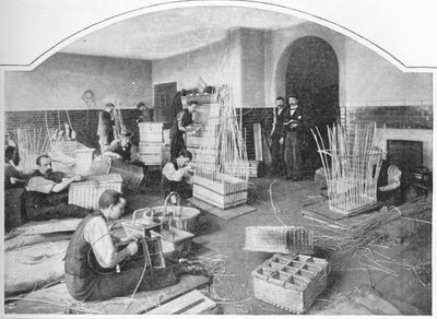 Kör sepetçiler iş başında, Tottenham Court Road, Londra, c1901 1903 by Unbekannt