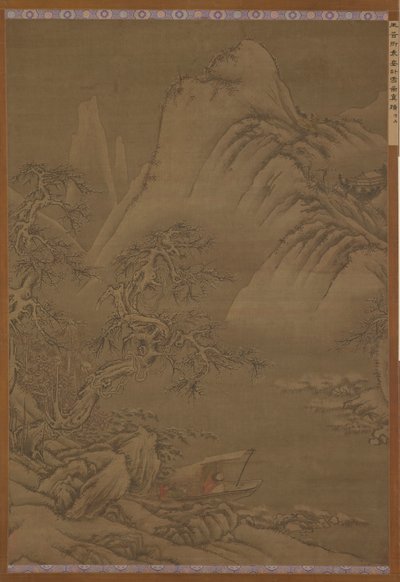 Karlı Nehirde tekne gezintisi, Ming hanedanı, 16. yüzyıl. by Unbekannt