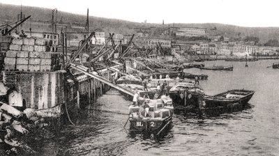 Malecon Nehri üzerinde tekneler, Valparaiso, Şili, c1900s by Unbekannt