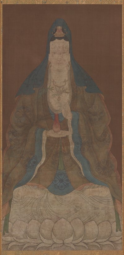 Vazo ve söğüt dalı ile Bodhisattva Avalokiteshvara Guanyin, Ming hanedanı, 1368-1644. by Unbekannt