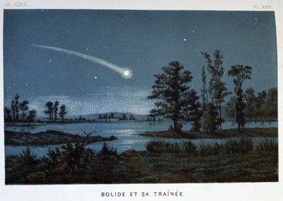 Bolide ve treni, 1870 by Unbekannt