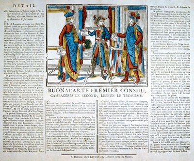 Bonaparte 1. Konsolos, 19. yüzyıl by Unbekannt