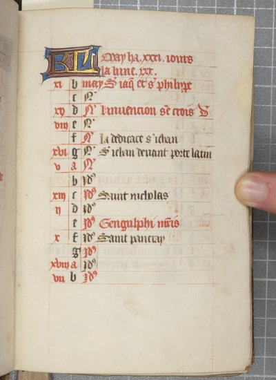 Saatler Kitabı, c.1450 (parşömen üzerine mürekkep) by Unbekannt