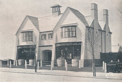 Bournville: Köy Dükkanlarından ikisi, WA Harvey tarafından, c1900 1901-1902 by Unbekannt