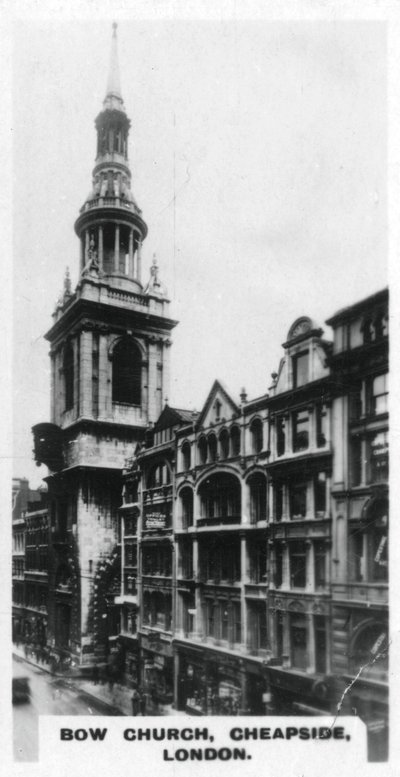 Bow Kilisesi, Cheapside, Londra, c1920