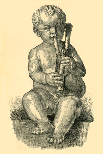 Gayda çalan çocuk, c1490-1520, 1881. by Unbekannt