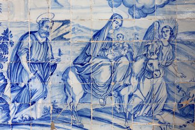 Brezilya, Bahia, Salvador: Bonfim kilisesinde Azulejo: Mısır