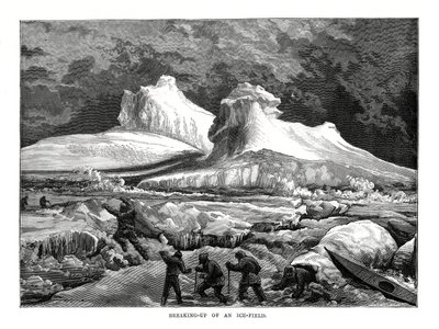 Bir Buz Tarlasının Parçalanması, 1877 by Unbekannt