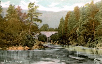 Cluny Köprüsü, Pitlochry yakınlarında, Perthshire, İskoçya, 20. yüzyılın başlarında by Unbekannt