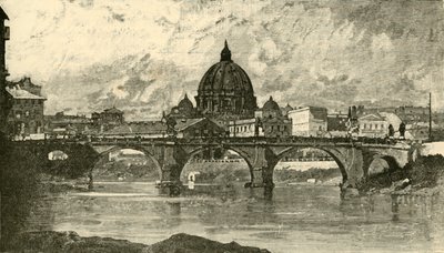 Aziz Angelo Köprüsü, Roma, 1890. by Unbekannt