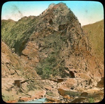 Sutleij Nehri üzerindeki köprü, Wanga, Hindistan, 19. yüzyılın sonları veya 20. yüzyılın başlarında by Unbekannt