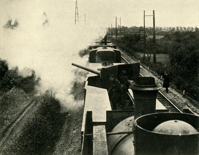 İngiliz Donanması zırhlı treni, Birinci Dünya Savaşı, 1914, c1920. by Unbekannt