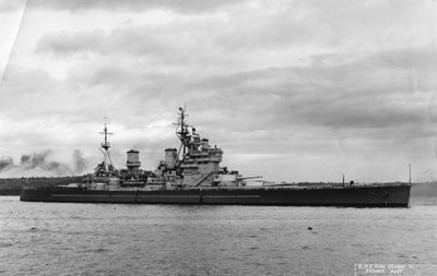 İngiliz savaş gemisi HMS King George V, Sidney, Avustralya, 1945 by Unbekannt