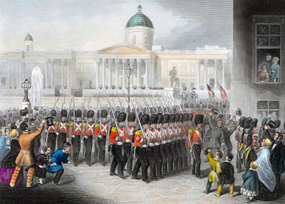 Kırım Savaşı için ayrılan İngiliz askerleri Rus-Türk Savaşı 1853-1856, c1860 by Unbekannt