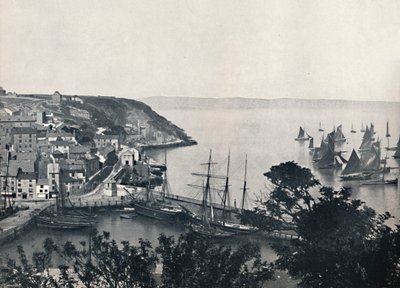 Brixham - Aşağı Şehir, Balıkçı Filosunu Gösteriyor, 1895 by Unbekannt