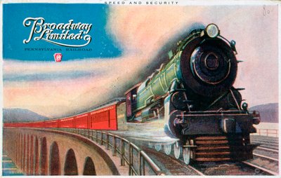 Broadway Limited, Pensilvanya Demiryolu, 1927 by Unbekannt