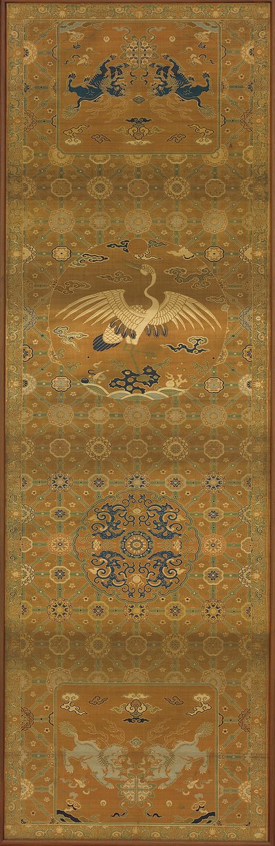 Brokar, ipek. Dikdörtgen panel, sandalye örtüsü, Qing hanedanı, 18. yüzyıl. by Unbekannt