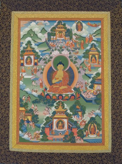 Lotus Kaidesine Oturan Buda, 19. yüzyıl. by Unbekannt