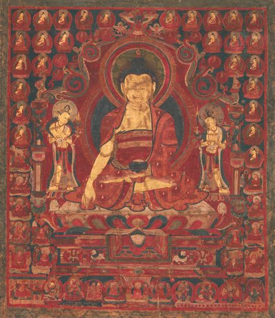 Munis Lordu olarak Buddha Shakyamuni, 17. yüzyılın ortalarında. by Unbekannt