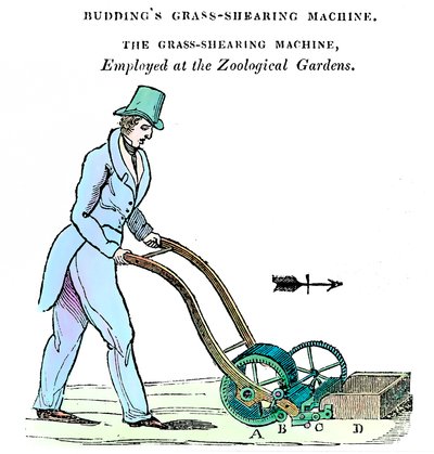 Tomurcuklananlar Çim biçme Makinesi, c1832 by Unbekannt