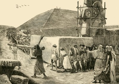 Piramit İnşası, 1890. by Unbekannt